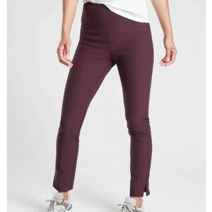 Athleta Wander Slim Ankle Pants Women’s Size 6 Antique Burgundy Maroon Stretch